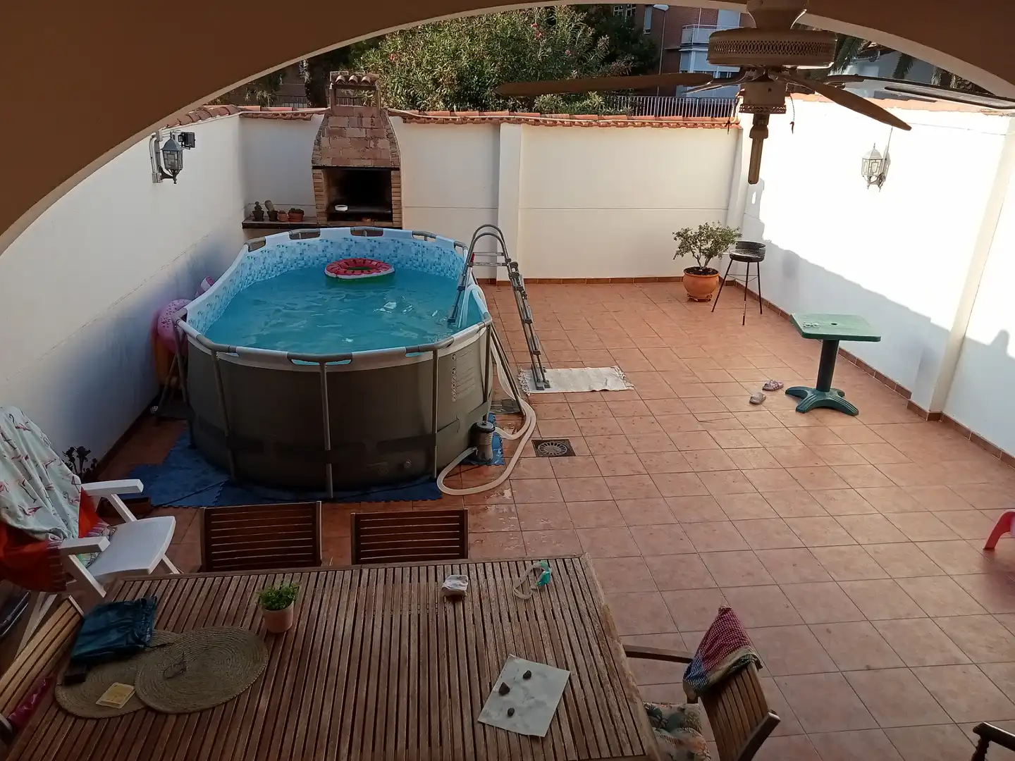 Piscina de Casa adosada en venta en Ciudad Real con Aire acondicionado, Calefacción y Jardín privado