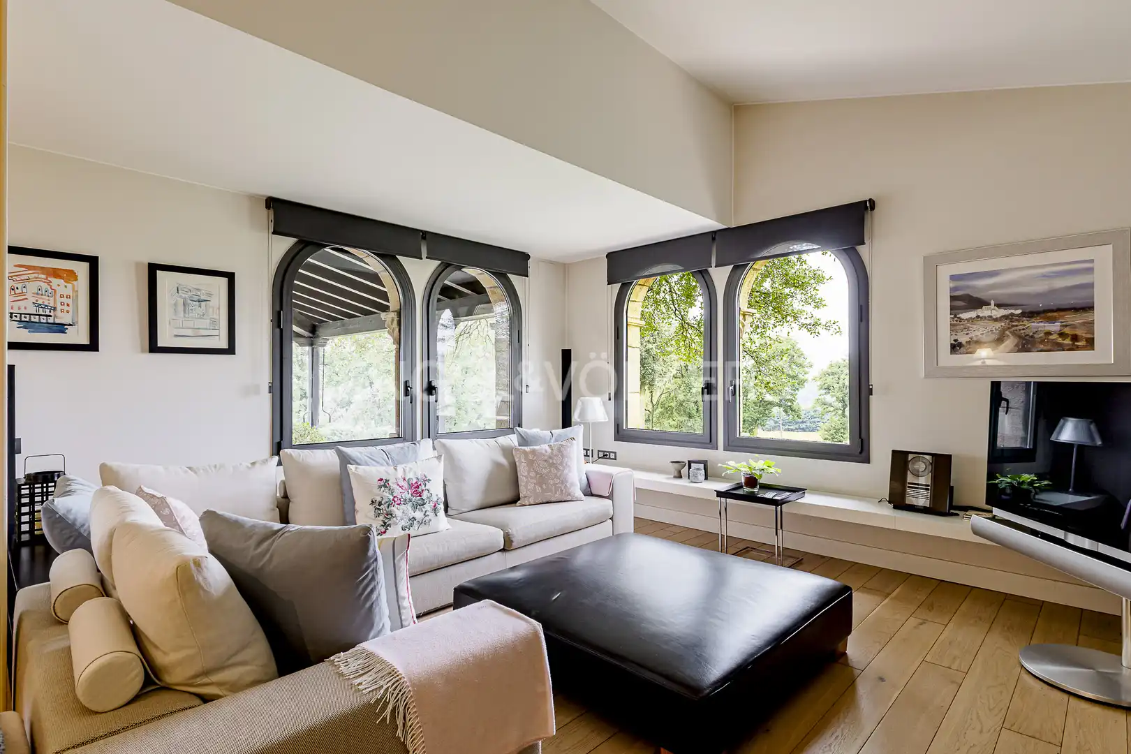 Wohnzimmer von Country house zum Verkauf in Torelló mit Klimaanlage, Heizung und Privatgarten