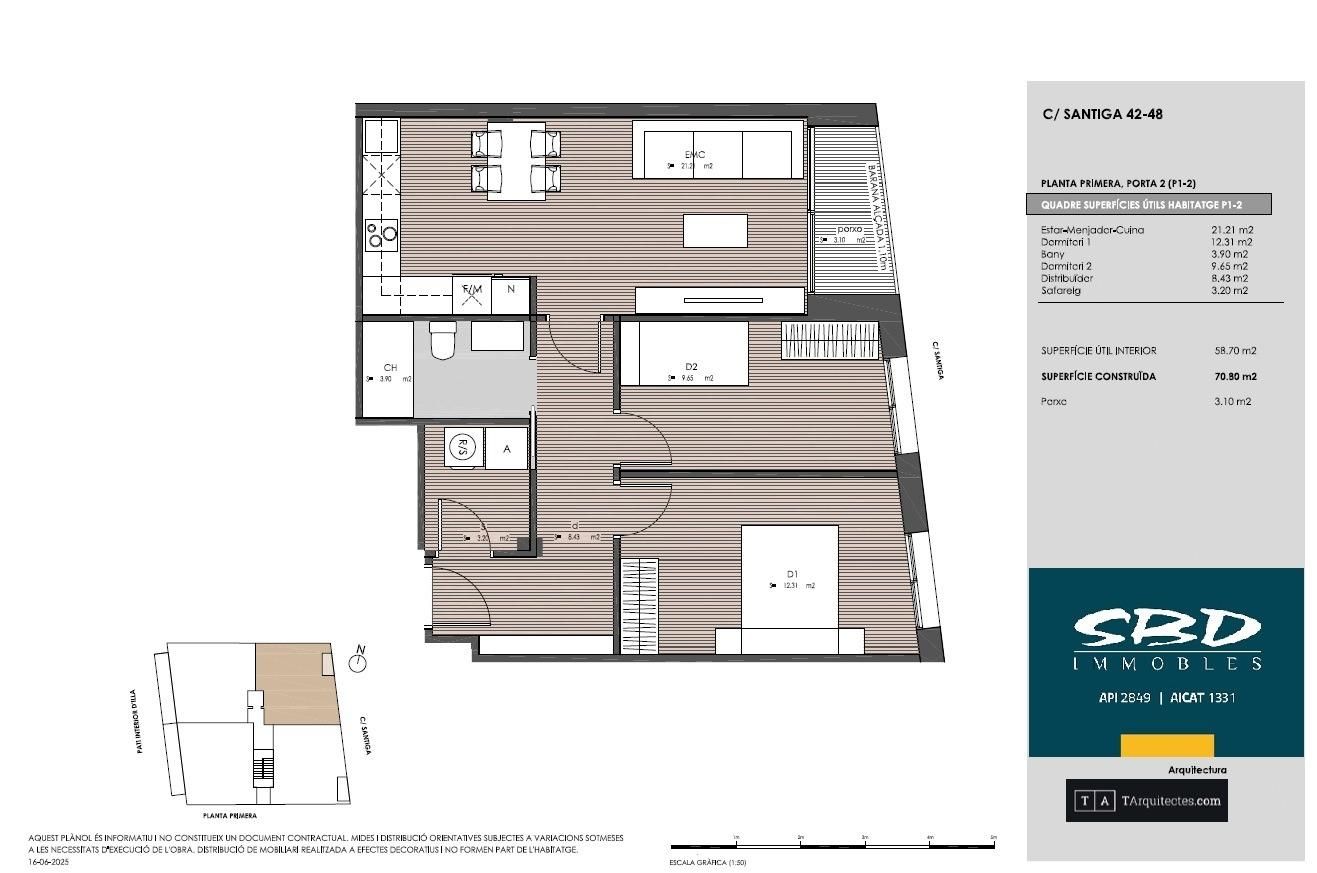 Flat for sale in Sabadell  with Air Conditioner, Terrace and Storage room