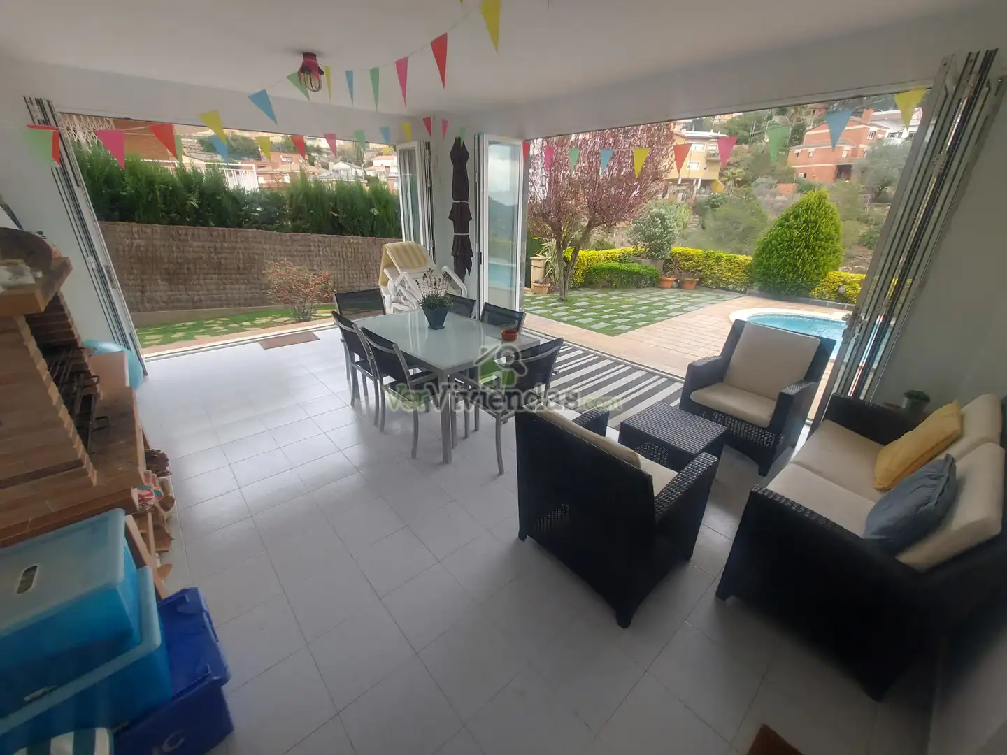 Terraza de Casa o chalet en venta en Vallirana con Calefacción, Jardín privado y Terraza