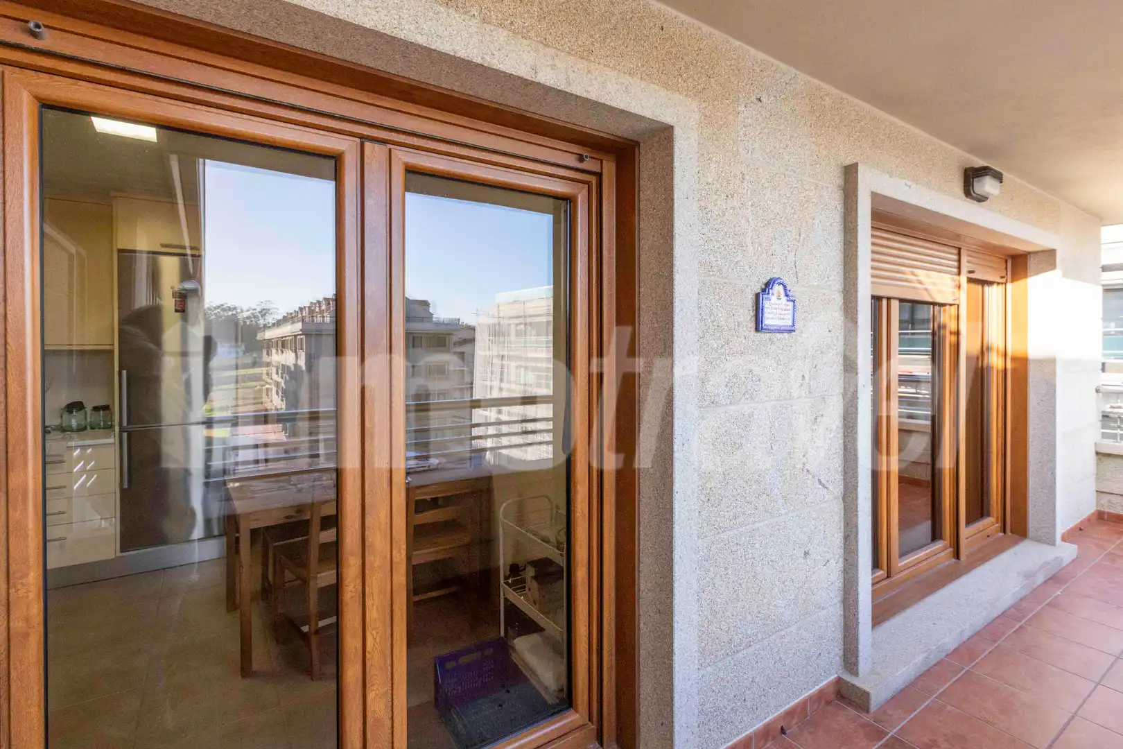 Terraza de Apartamento en venta en Sanxenxo con Parquet, Terraza y Trastero