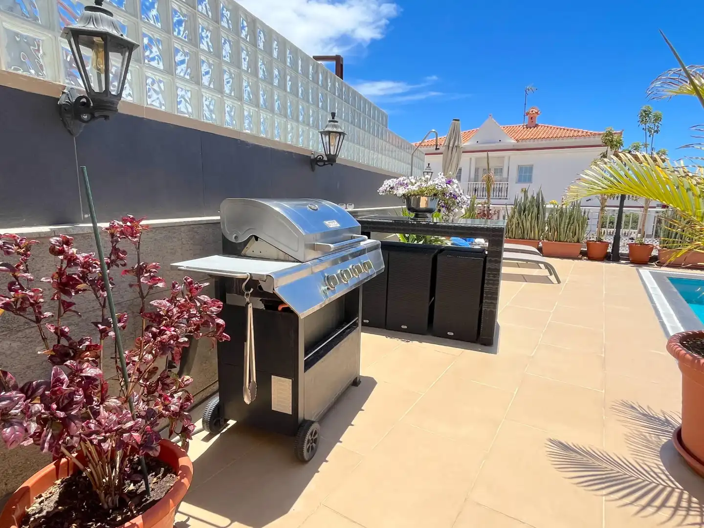 Terrassa de Casa adosada en venda en Mogán amb Jardí privat, Terrassa i Piscina