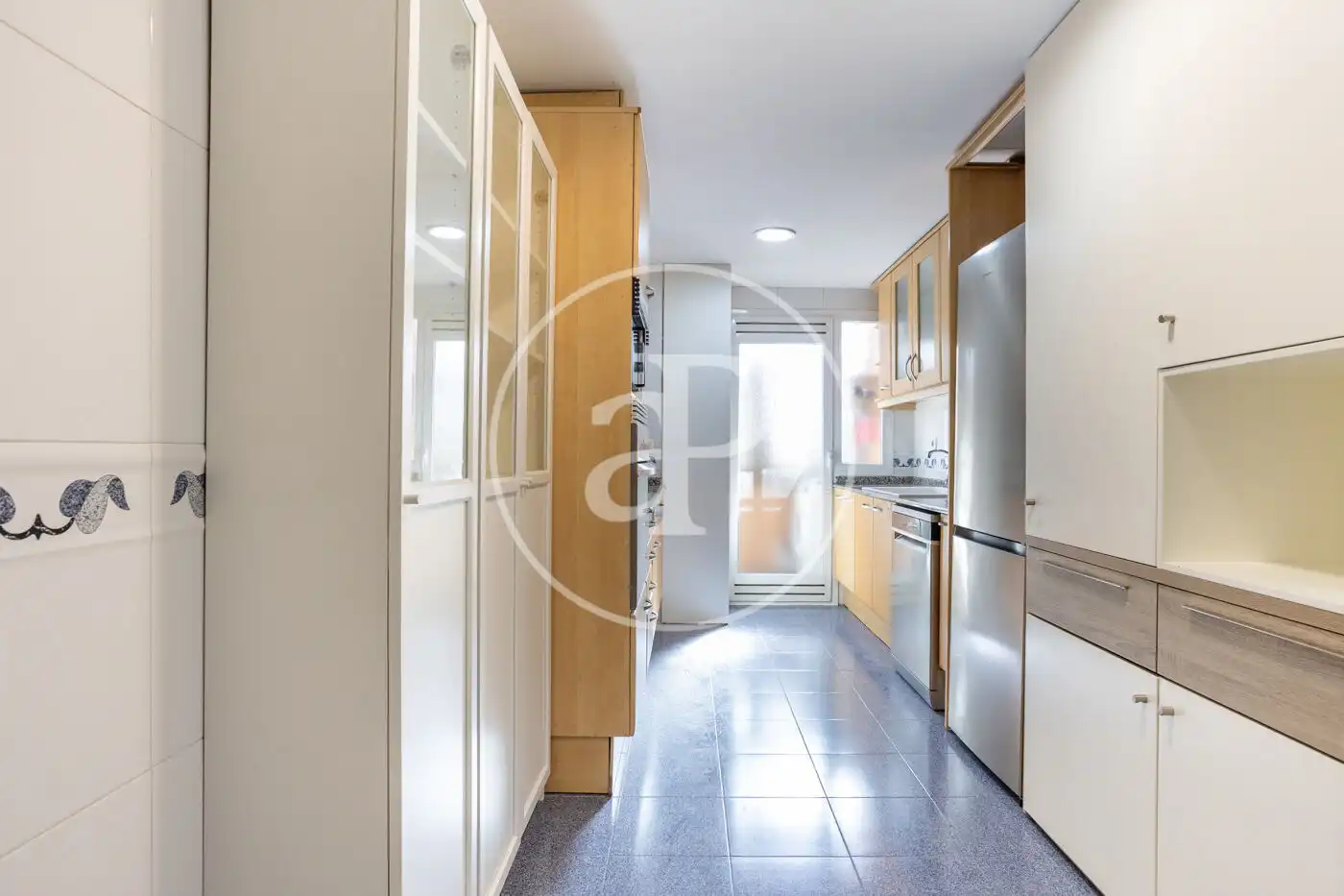 Küche von Wohnung zur Miete in Valencia mit Klimaanlage, Heizung und Privatgarten