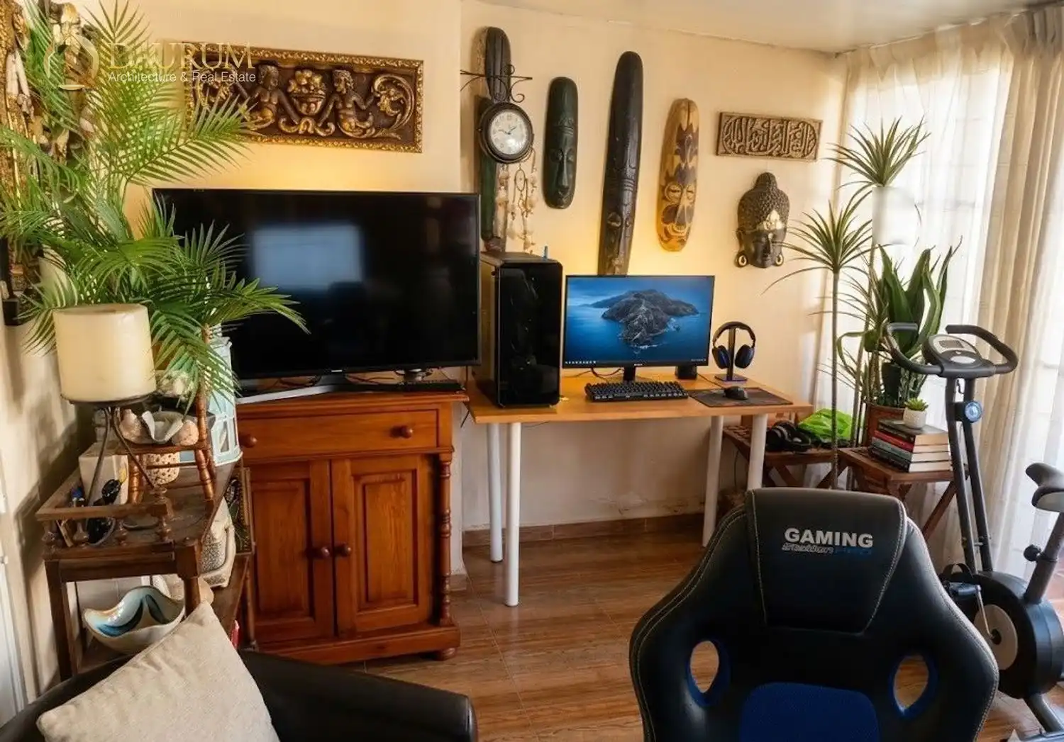 Sala de estar de Casa adosada en venta en Málaga con Aire acondicionado, Calefacción y Terraza