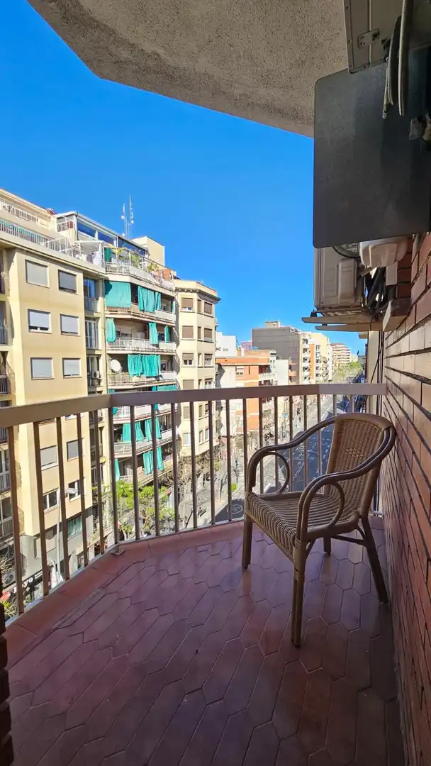 Balcony of Flat for rent in  Barcelona Capital  with Air Conditioner and Terrace