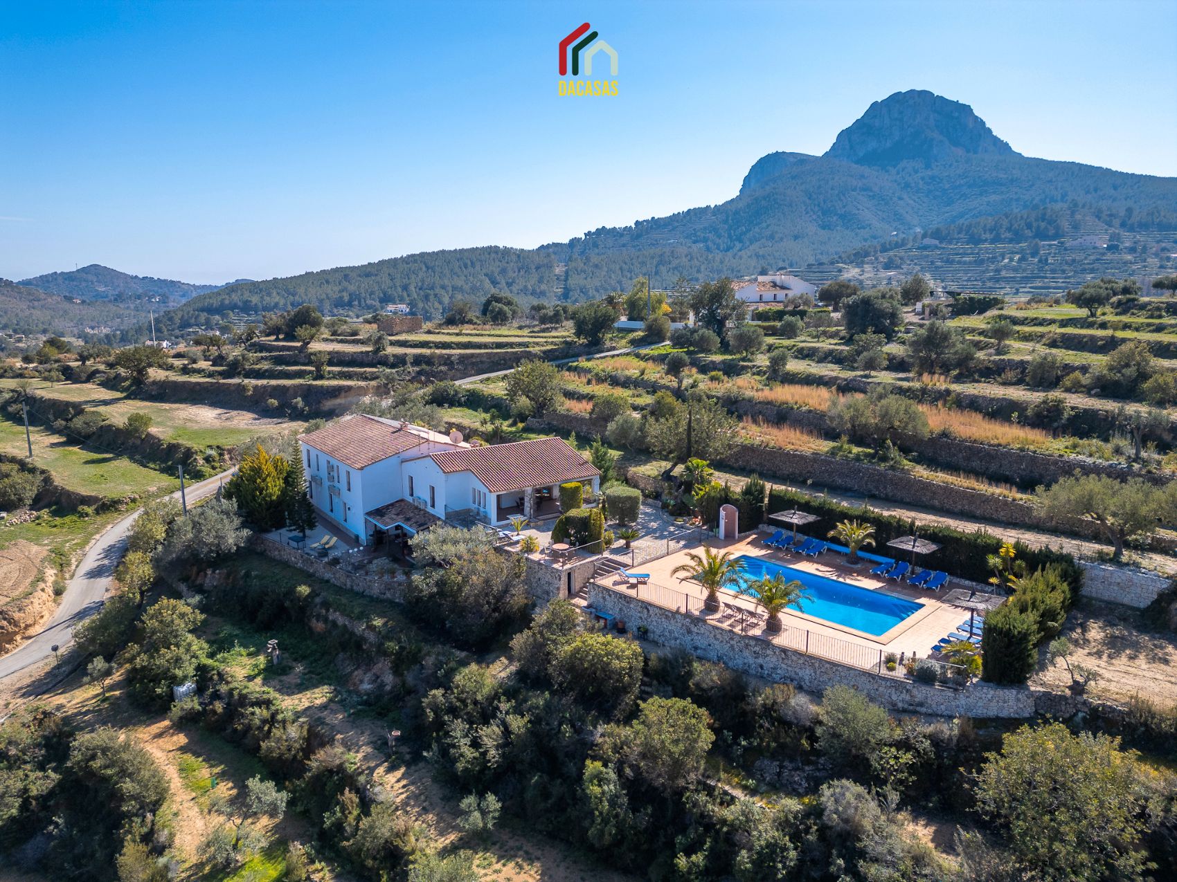 Exterior view of Country house for sale in Benissa  with Air Conditioner, Heating and Private garden