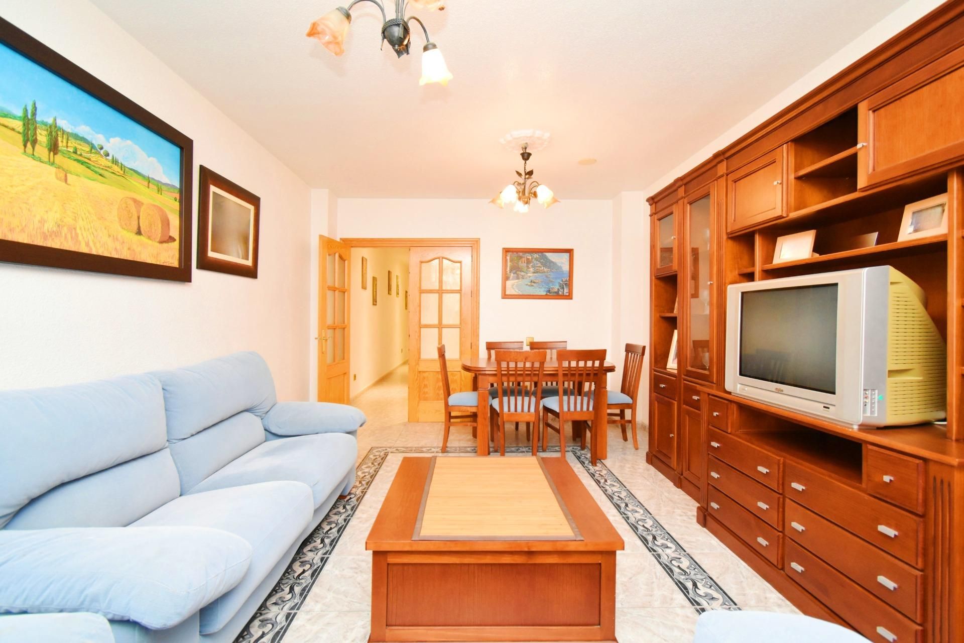 Sala d'estar de Pis en venda en El Ejido amb Moblat i Balcó