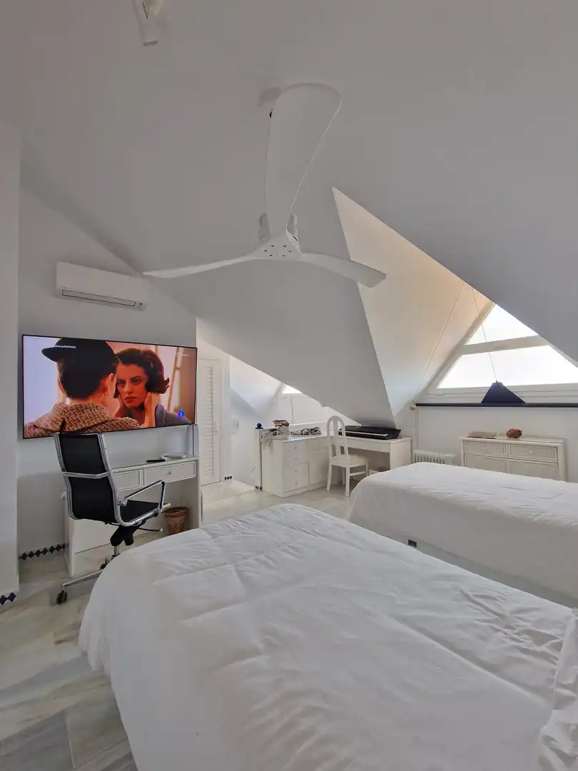 Schlafzimmer von Maisonette zur Miete in Estepona mit Klimaanlage, Terrasse und Schwimmbad