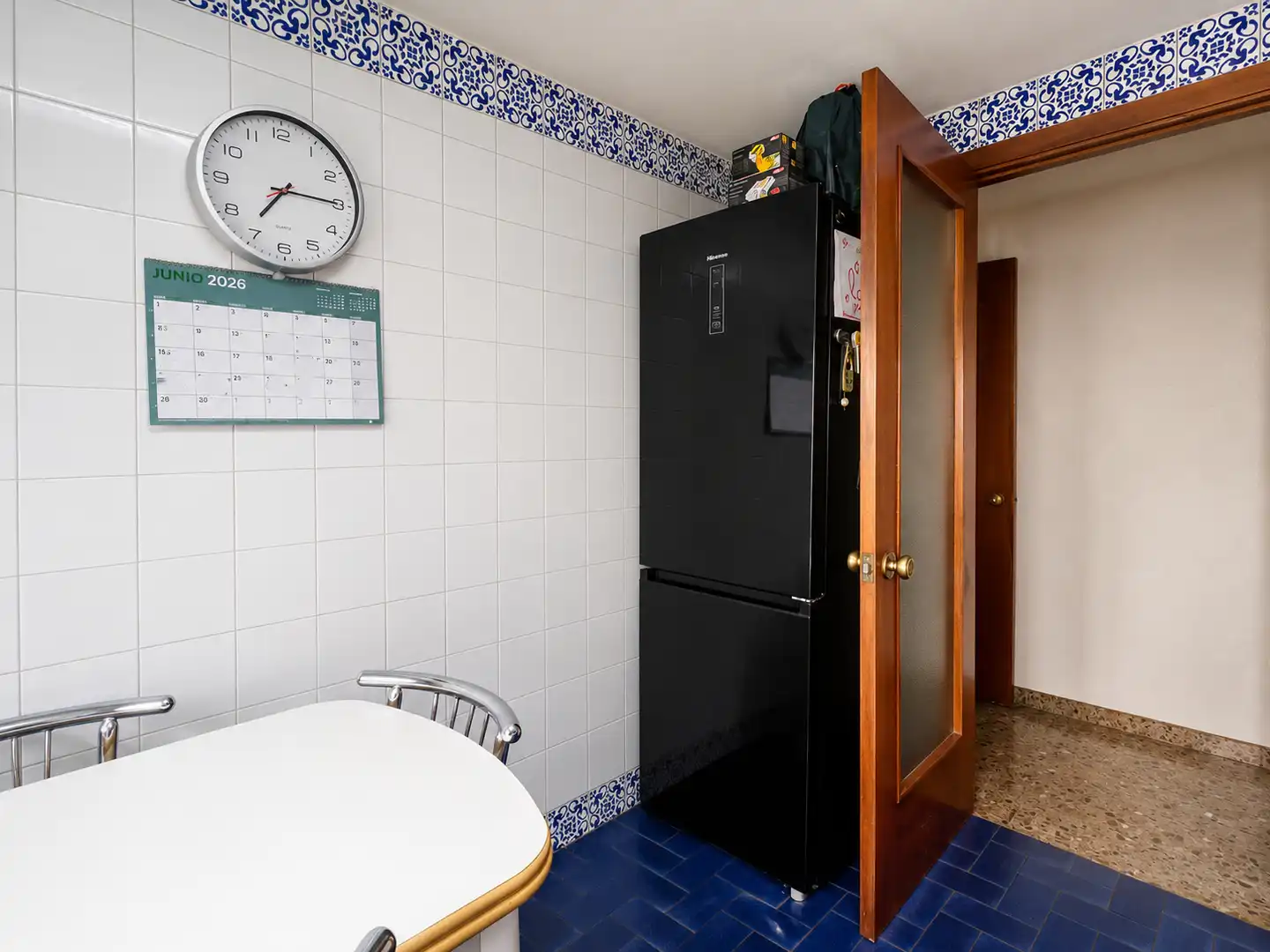 Kitchen of Flat for sale in Valencia  with Furnished and Balcony