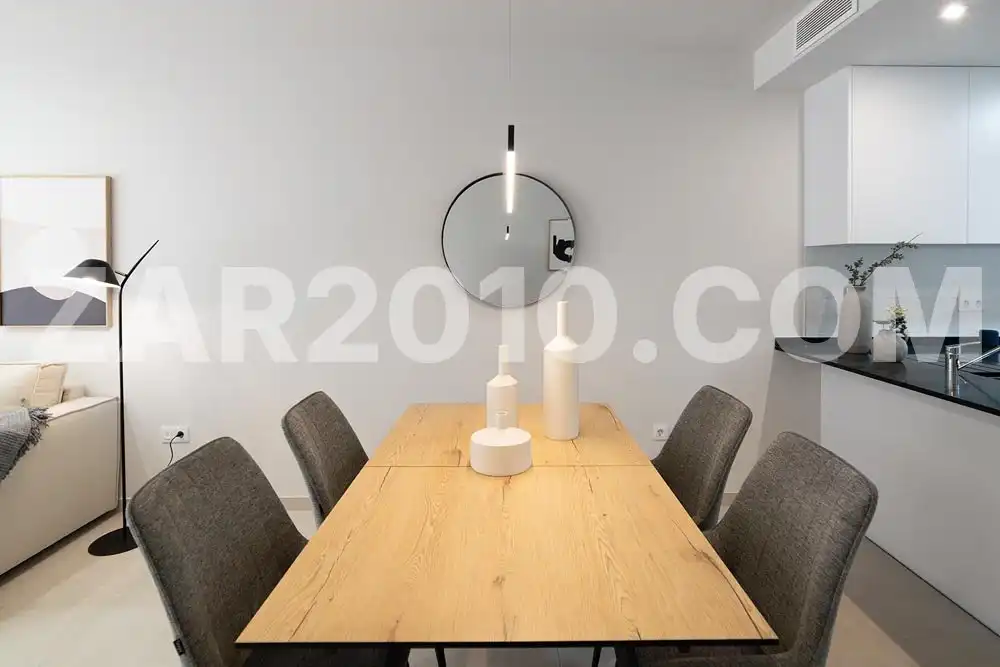 Esszimmer von Wohnungen zum Verkauf in Pulpí mit Klimaanlage, Privatgarten und Terrasse