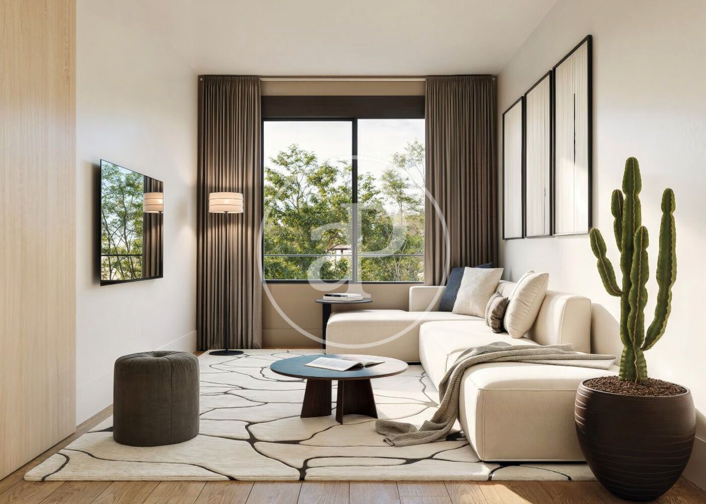 Living room of Flat for sale in  Barcelona Capital  with Air Conditioner and Heating