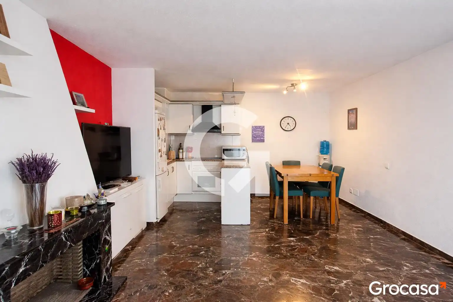 Kitchen of Flat for sale in Sant Vicenç Dels Horts  with Heating, Furnished and Oven