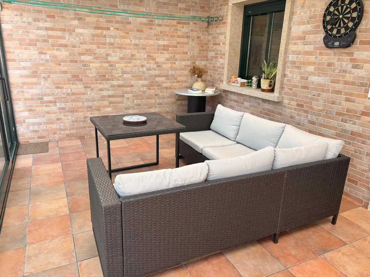 Terraza de Casa o chalet en venta en Santiago de Compostela  con Calefacción, Jardín privado y Terraza