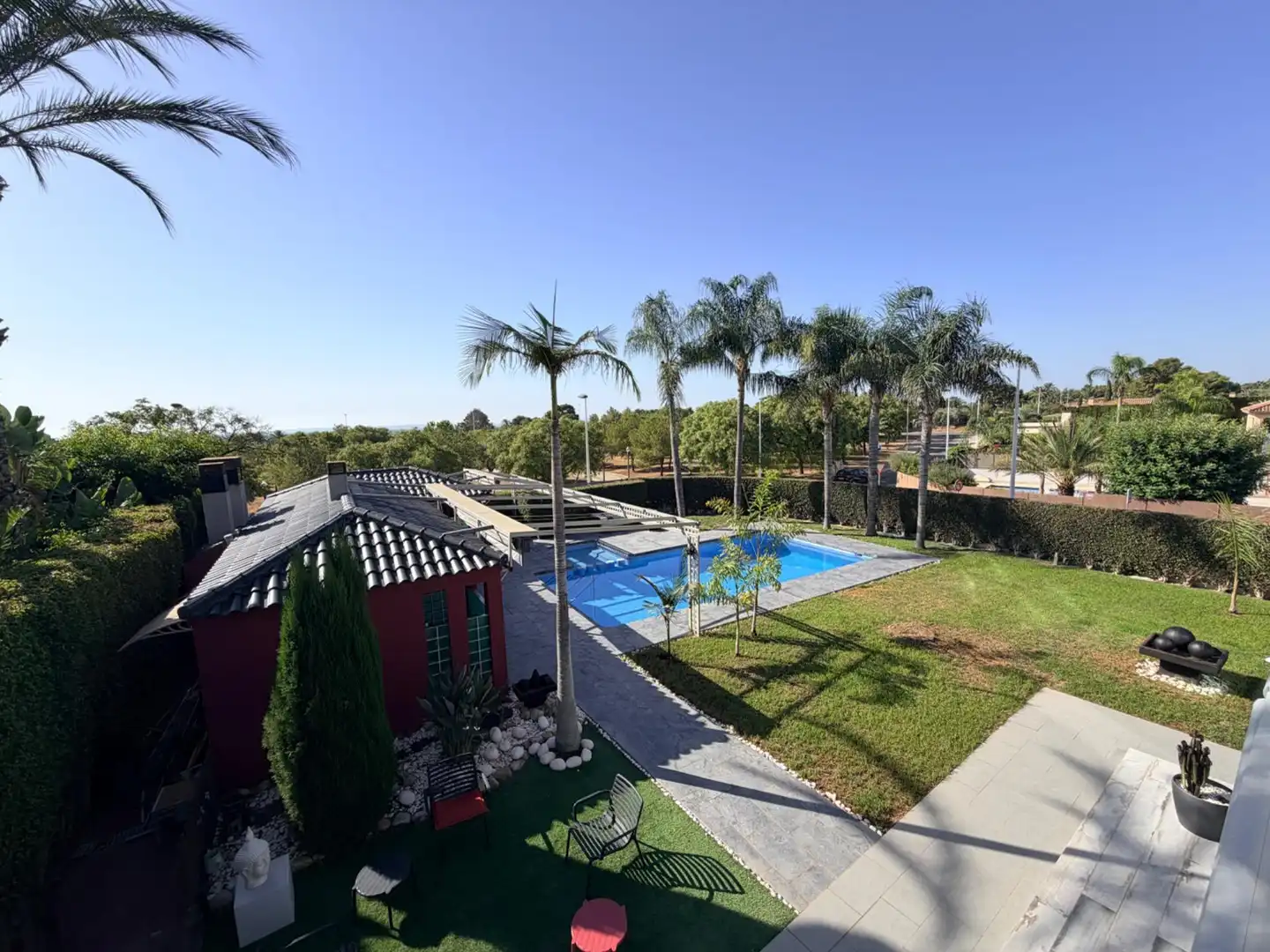 Piscina de Casa o chalet de alquiler en Elche / Elx con Aire acondicionado, Calefacción y Jardín privado