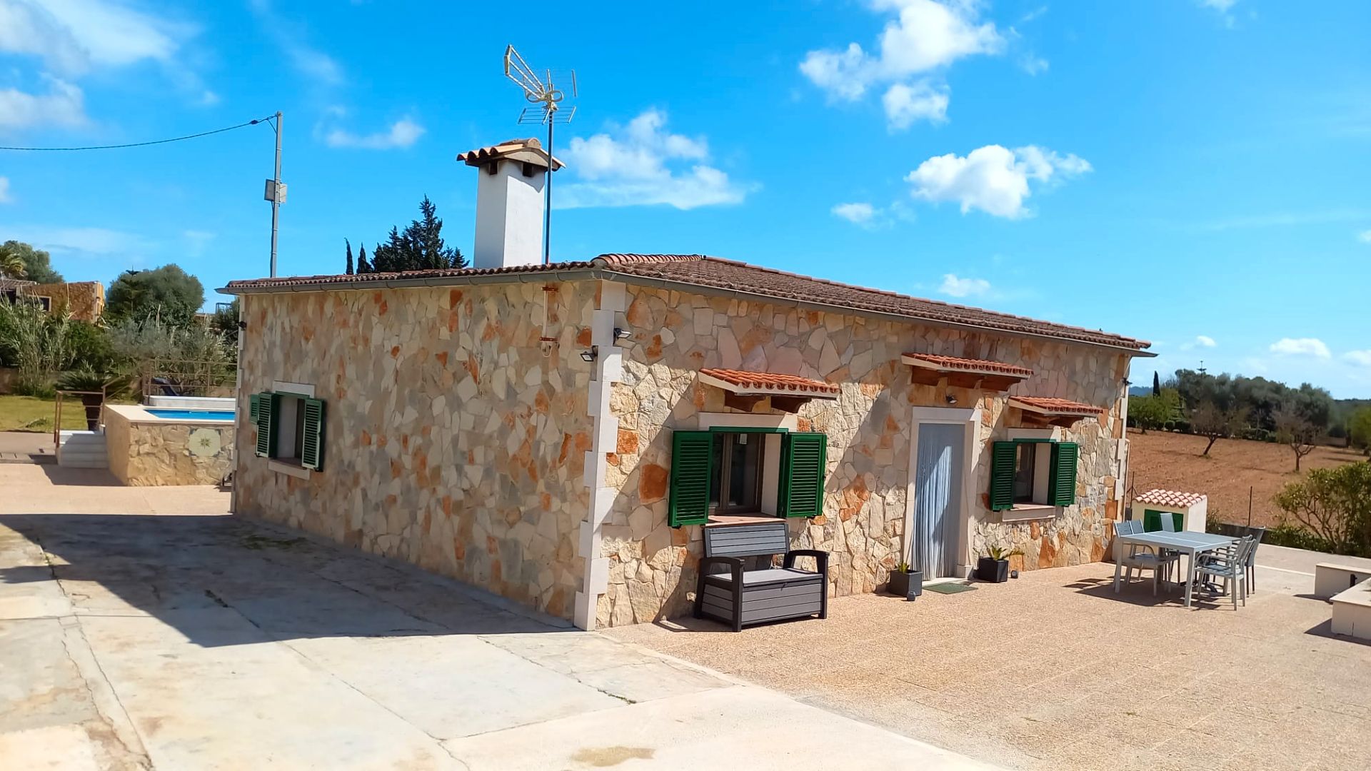 Exterior view of Country house to rent in Sencelles  with Air Conditioner, Heating and Private garden