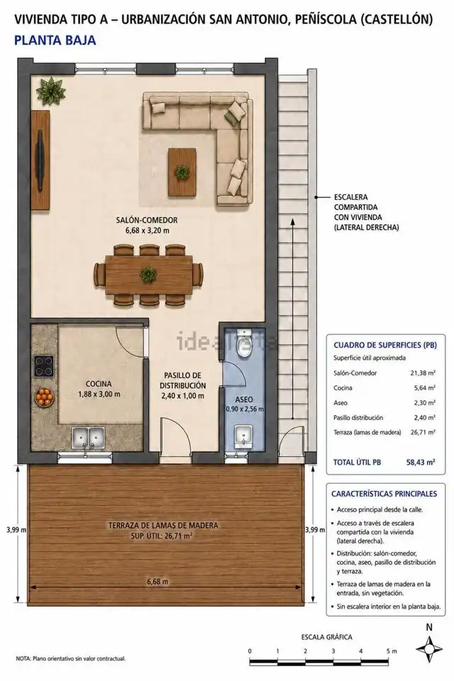 Casa o chalet en venta en Peñíscola / Peníscola con Aire acondicionado, Jardín privado y Terraza