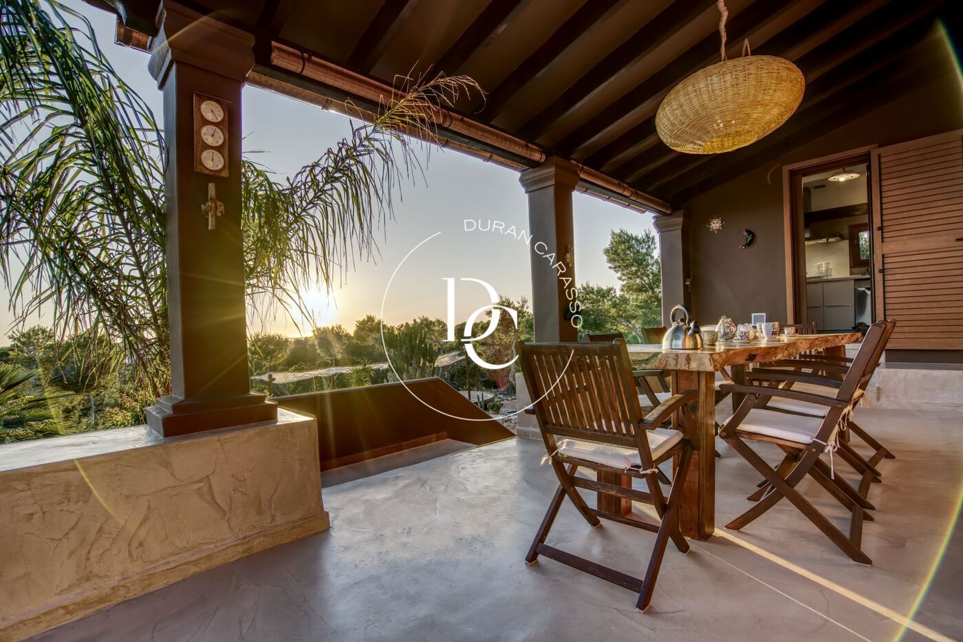 Terrassa de Casa o xalet en venda en Santa Eulària des Riu amb Aire condicionat, Calefacció i Jardí privat