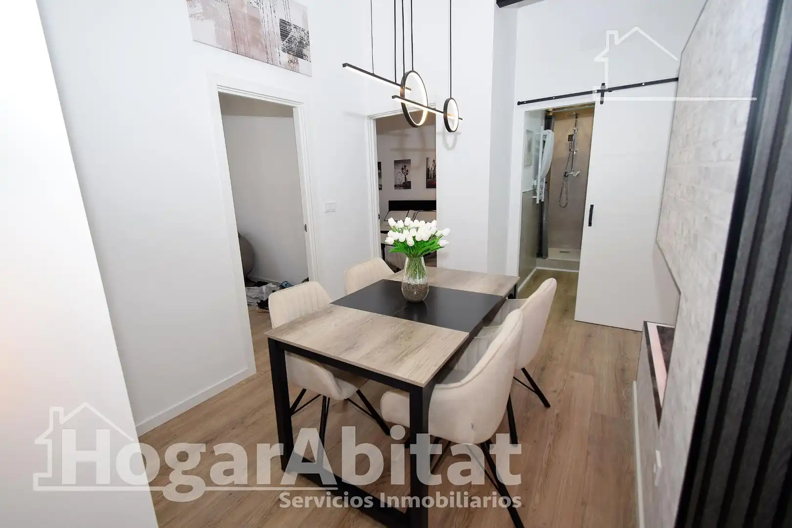 Dining room of Attic for sale in Picassent  with Parquet flooring, Terrace and Furnished