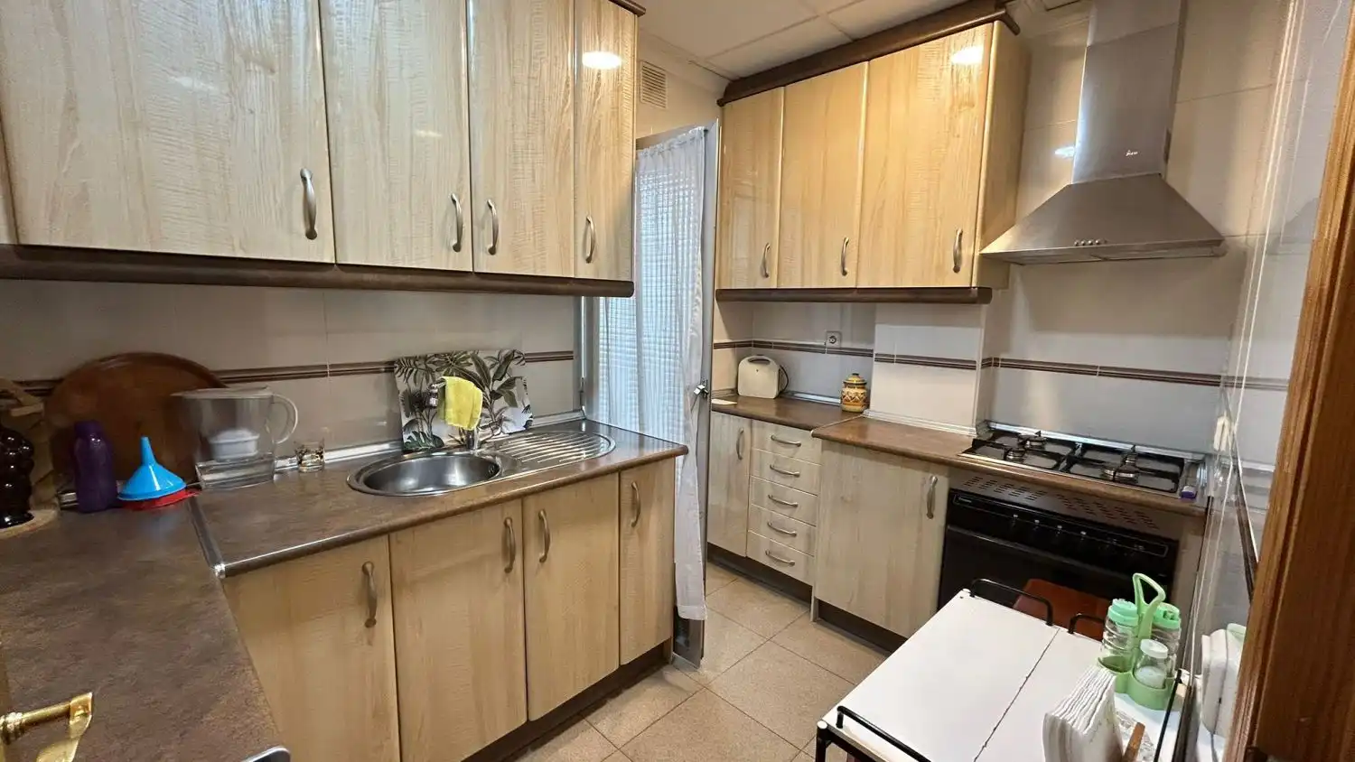 Küche von Wohnung zum Verkauf in Albacete mit Klimaanlage, Heizung und Balkon