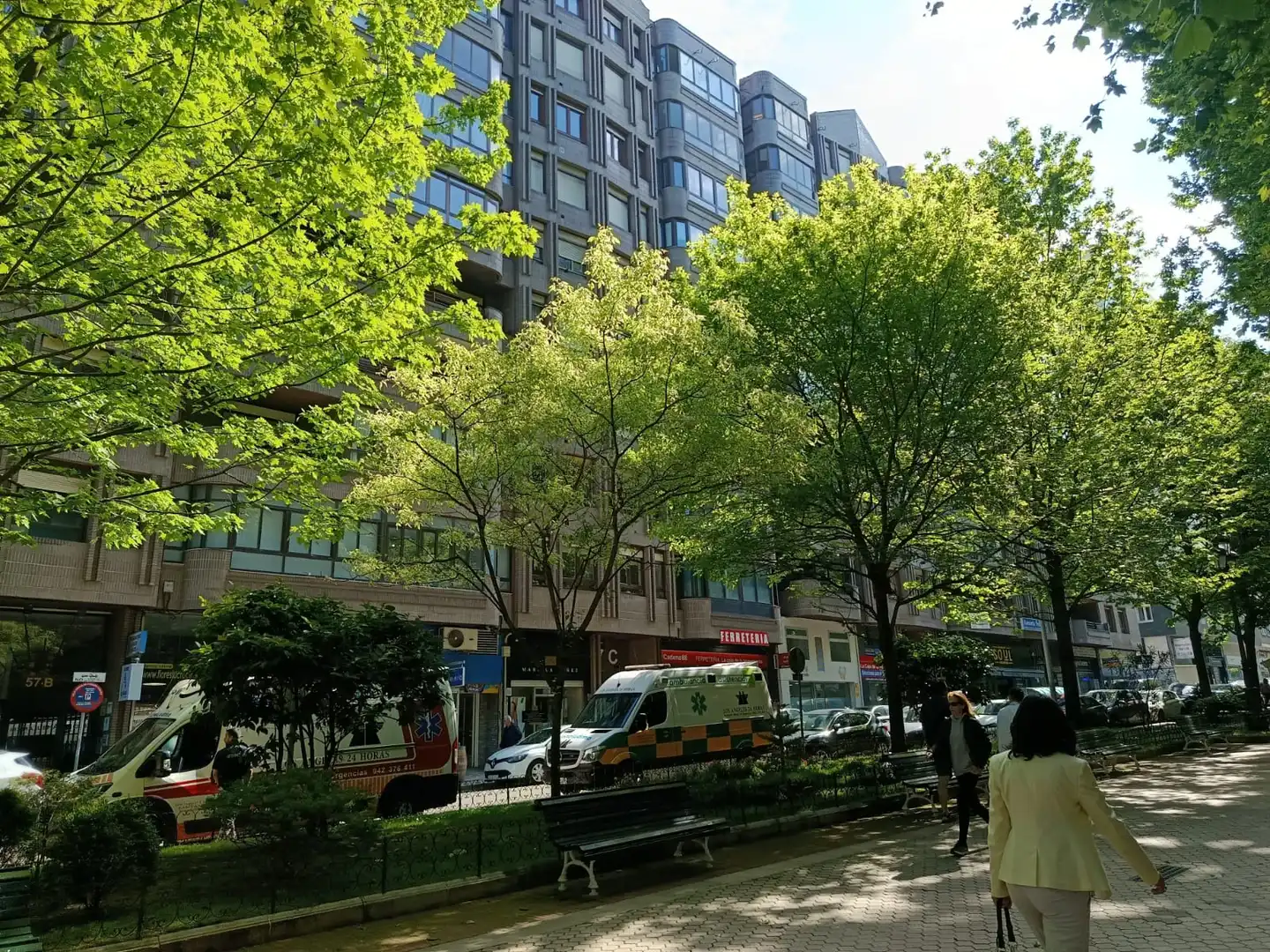 Vista exterior de Apartament en venda en Santander amb Calefacció, Parquet i Forn