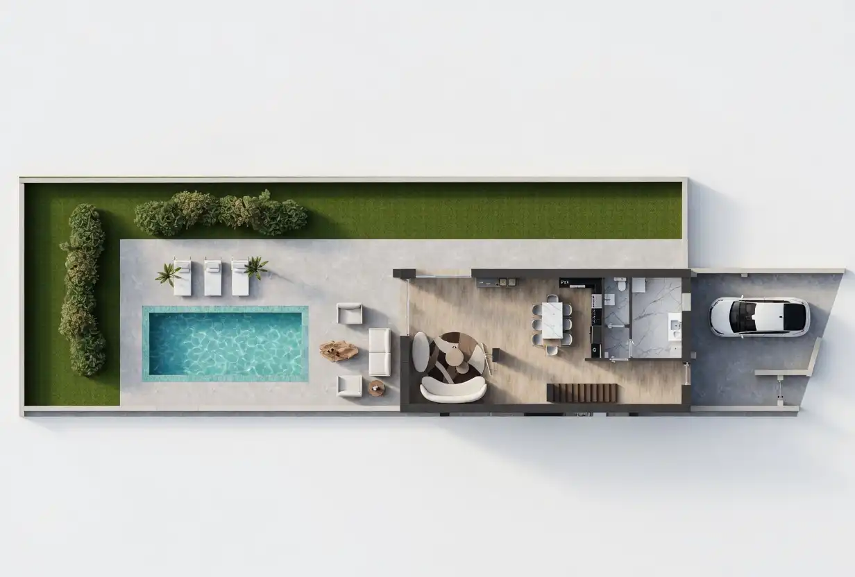 Piscina de Casa o xalet en venda en La Oliva amb Calefacció, Jardí privat i Terrassa