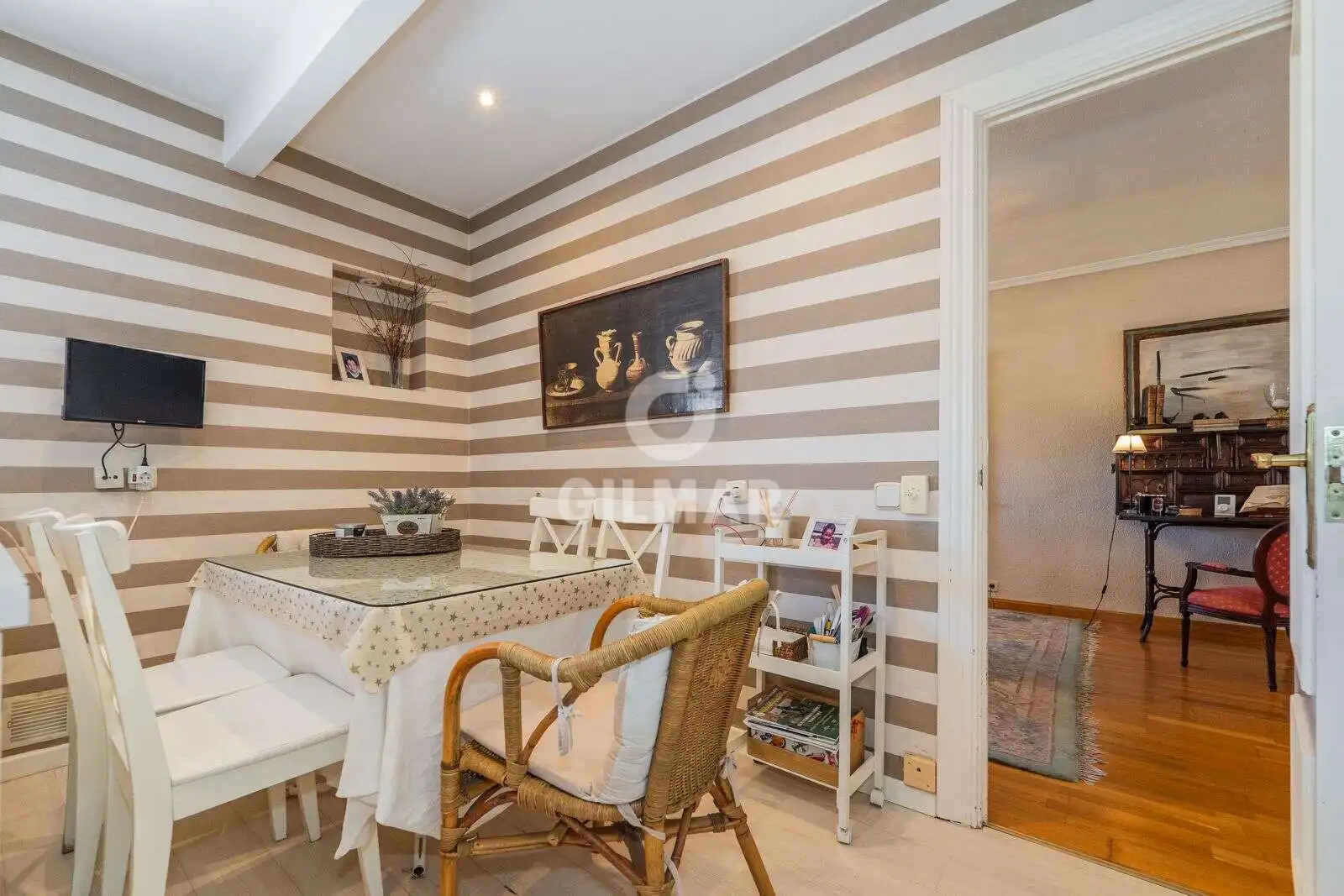 Dining room of Detached homes for sale in Pozuelo de Alarcón  with Heating, Private garden and Swimming Pool