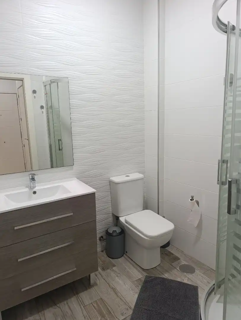 Baño de Apartamento de alquiler en Málaga con Aire acondicionado, Amueblado y Horno