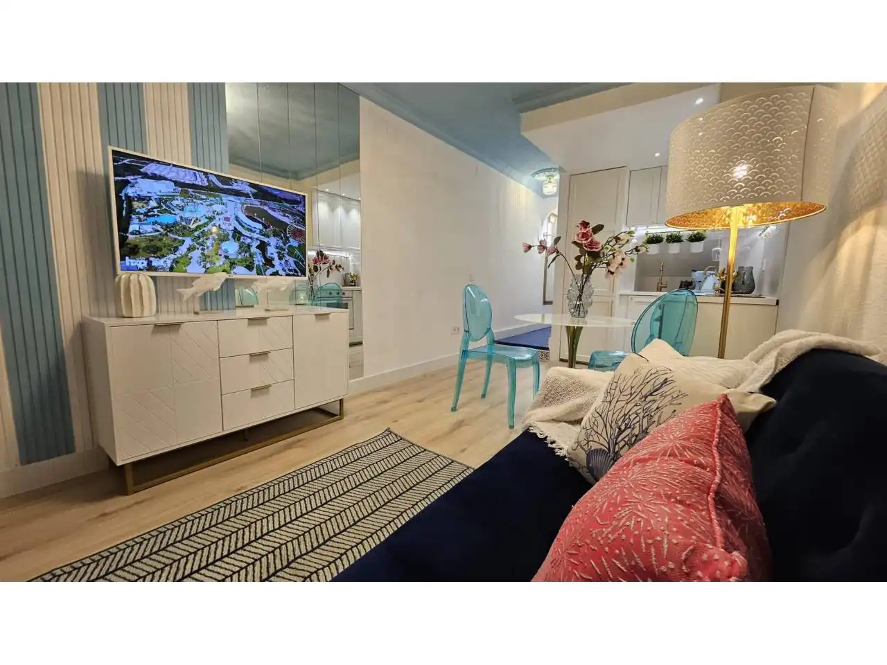 Living room of Duplexes for sale in Oropesa del Mar / Orpesa  with Air Conditioner, Storage room and Furnished