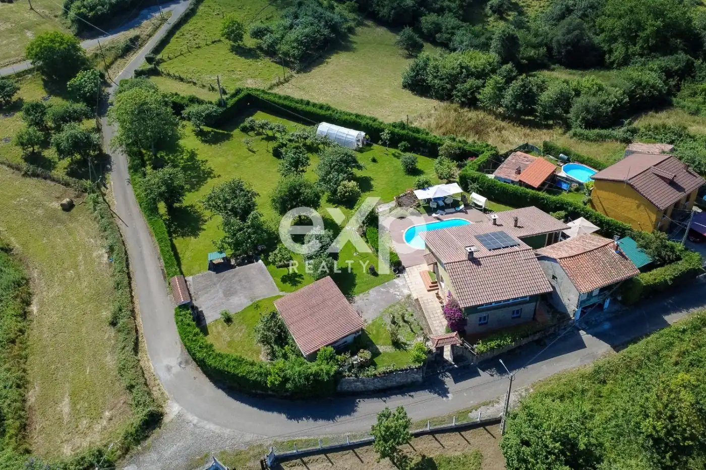 Exterior view of Houses for sale in Langreo  with Heating, Private garden and Swimming Pool