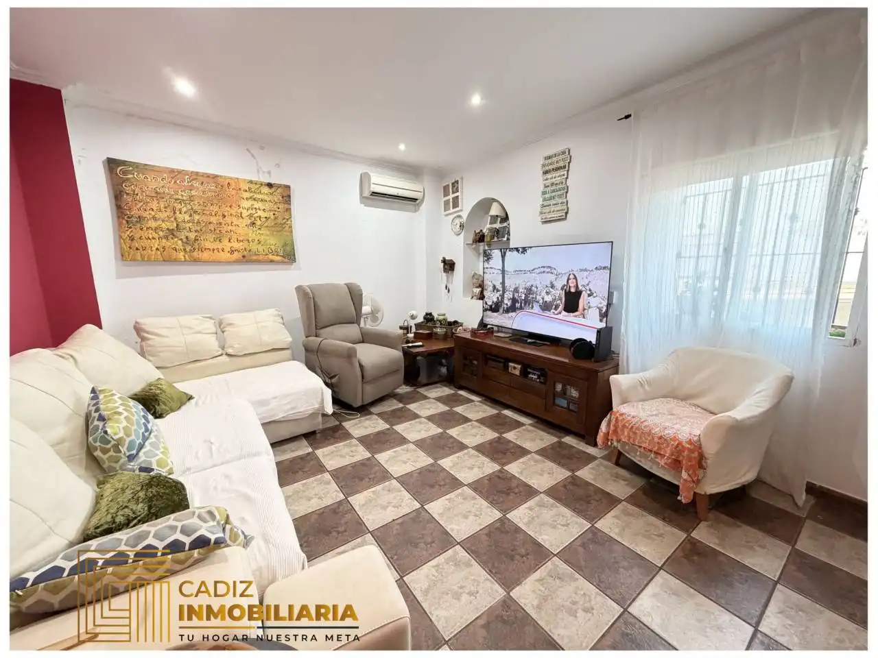 Sala d'estar de Àtic en venda en Cádiz amb Aire condicionat i Terrassa