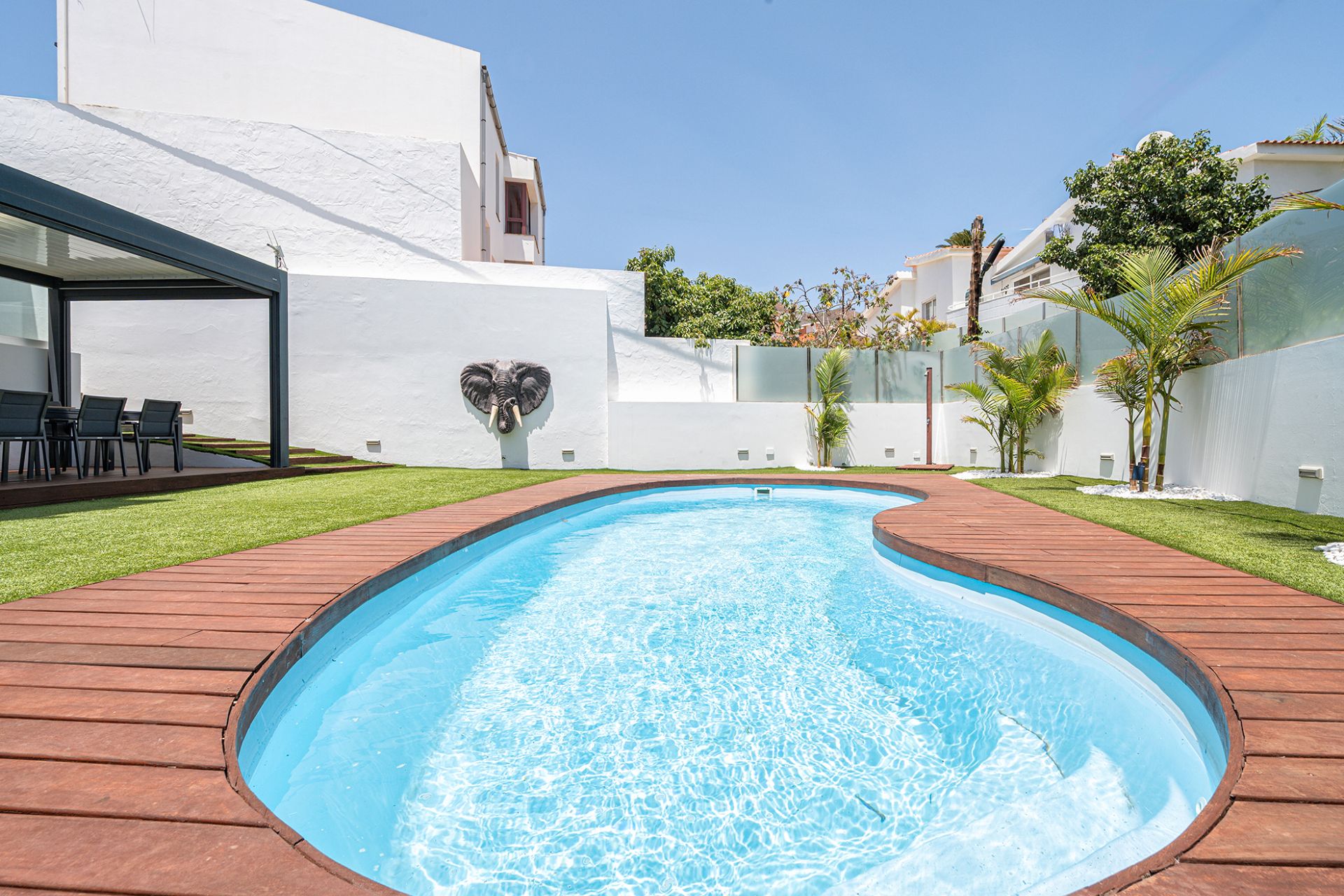 Piscina de Casa o chalet en venta en Telde con Jardín privado, Terraza y Piscina