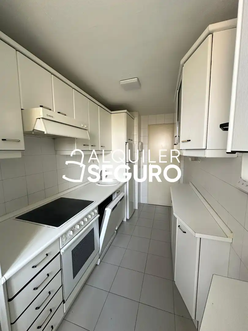 Kitchen of Flat for rent in Madrid  with Heating, Terrace and Furnished