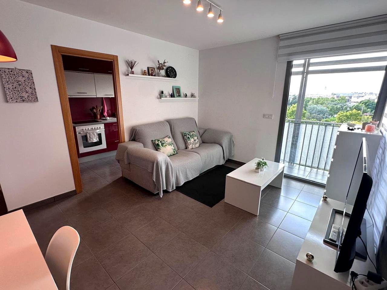 Living room of Flat for sale in Castellón de la Plana / Castelló de la Plana  with Air Conditioner, Terrace and Storage room
