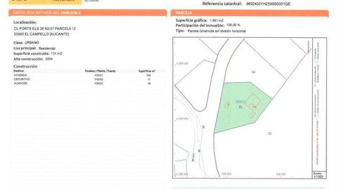 Foto 3 de Terreno en venta en Carrer Els Ports, 26, Pueblo Español - Coveta Fumá, Alicante