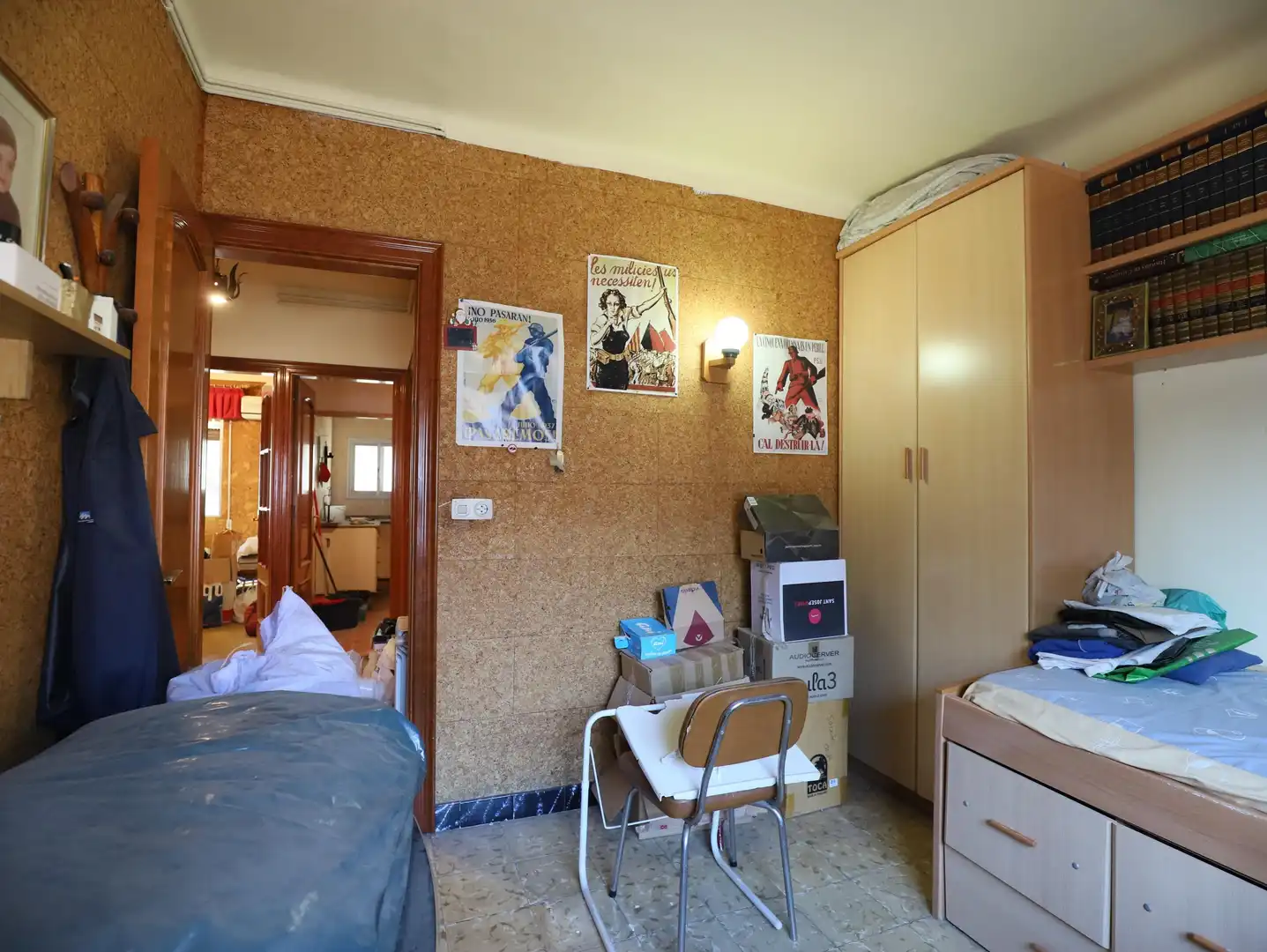 Bedroom of Houses for sale in Esplugues de Llobregat  with Heating, Parquet flooring and Terrace