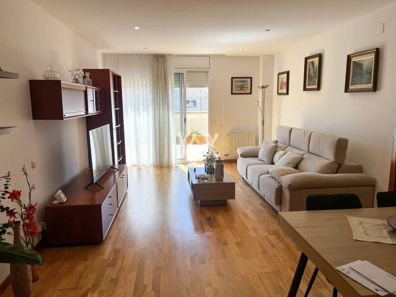 Living room of Flat for sale in Sant Andreu de Llavaneres  with Air Conditioner, Heating and Parquet flooring