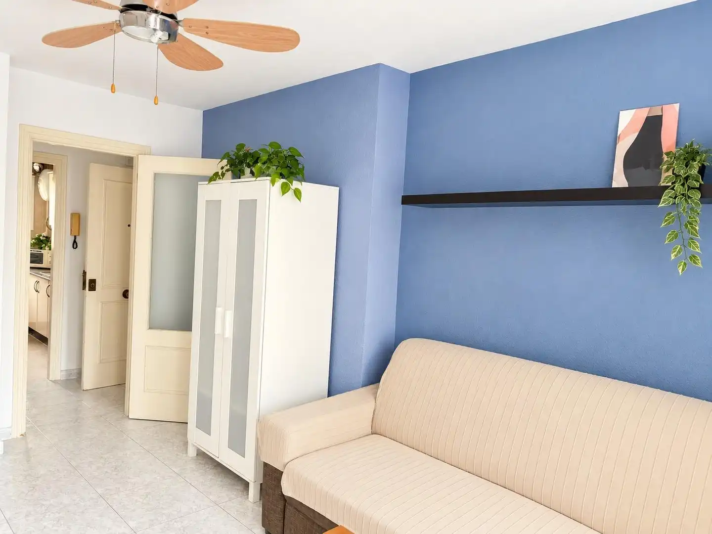 Sala de estar de Piso de alquiler en Málaga con Amueblado y Balcón
