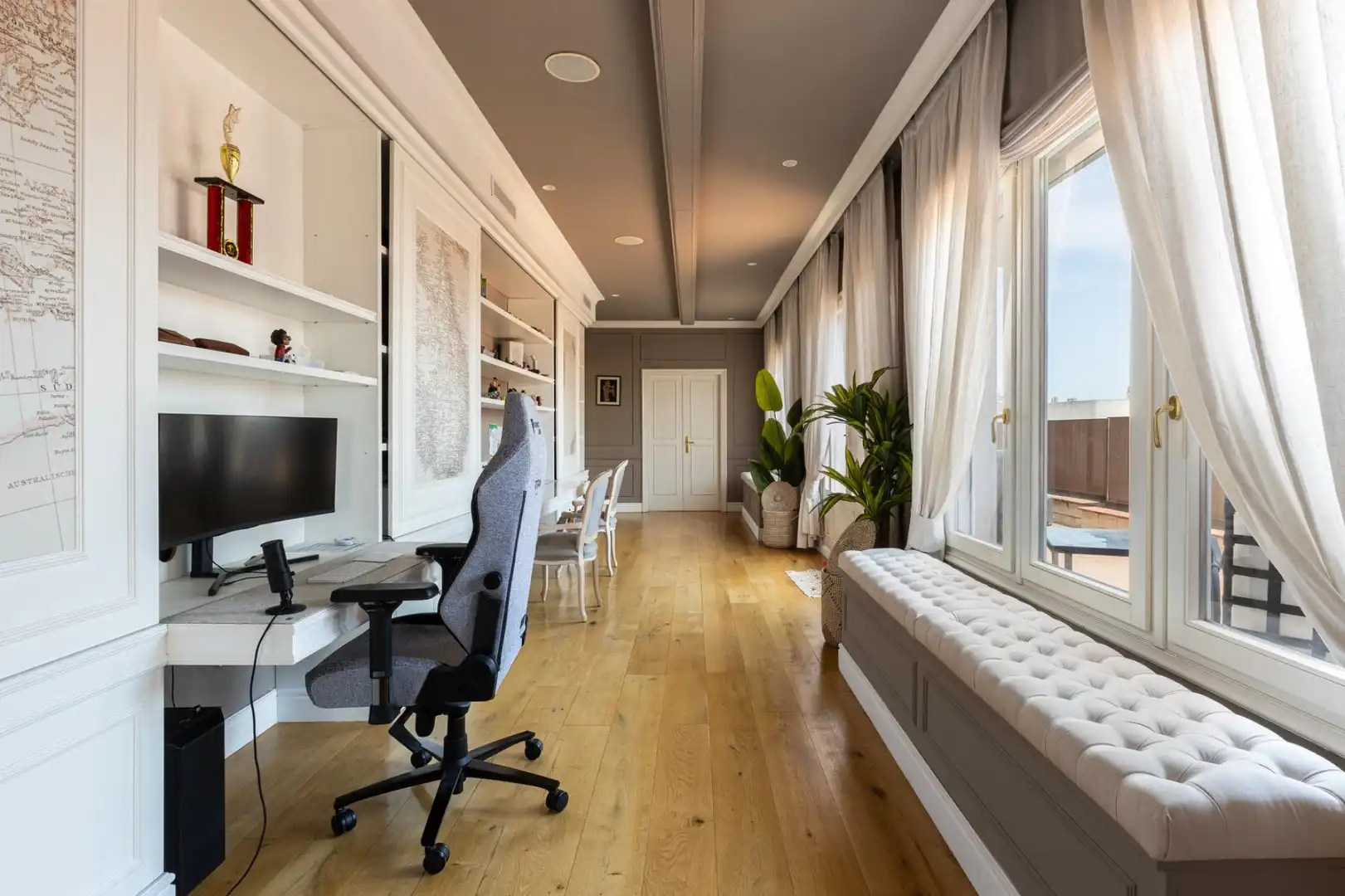 Sala de estar de Ático en venta en Barcelona con Aire acondicionado, Calefacción y Parquet
