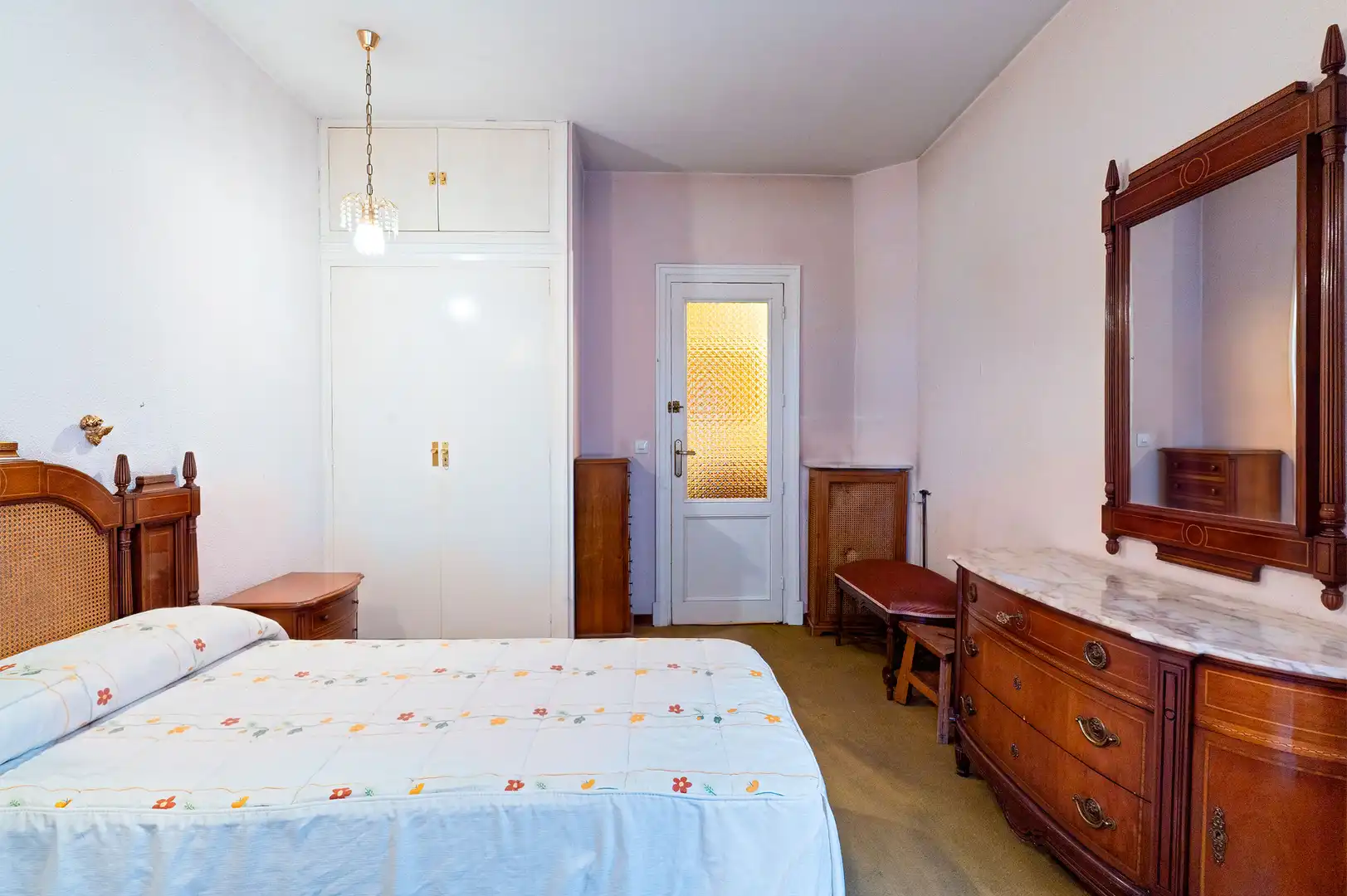 Schlafzimmer von Wohnung zum Verkauf in Madrid mit Heizung, Parkett und Abstellraum