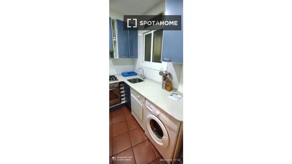 Cocina de Piso de alquiler en Barcelona con Aire acondicionado, Calefacción y Amueblado