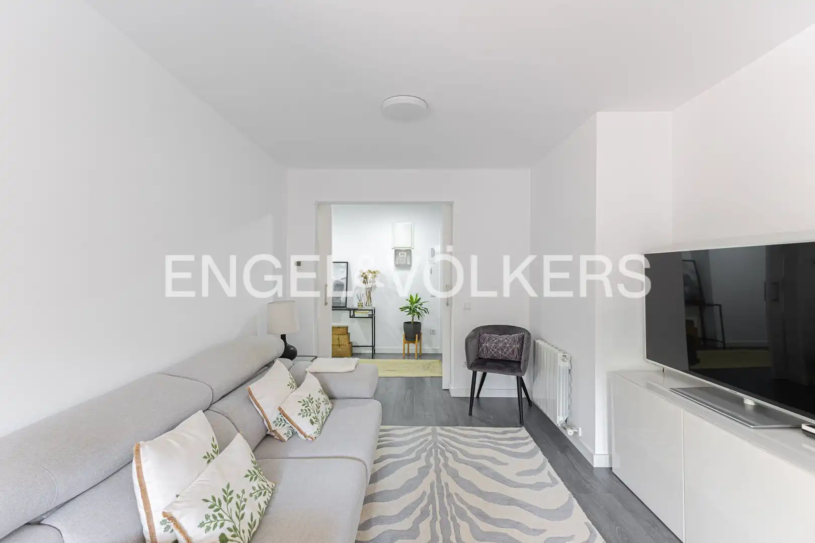 Sala d'estar de Pis en venda en Barcelona amb Aire condicionat, Calefacció i Parquet