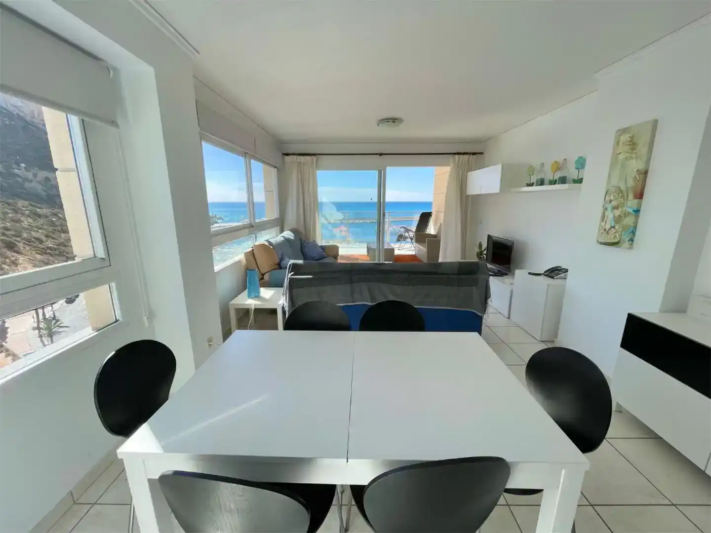 Esszimmer von Wohnungen zur Miete in Calpe / Calp mit Klimaanlage, Schwimmbad und Balkon