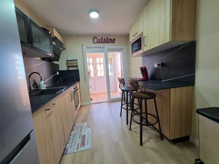 Kitchen of Flat for sale in La Manga del Mar Menor  with Furnished, Alarm and Community pool