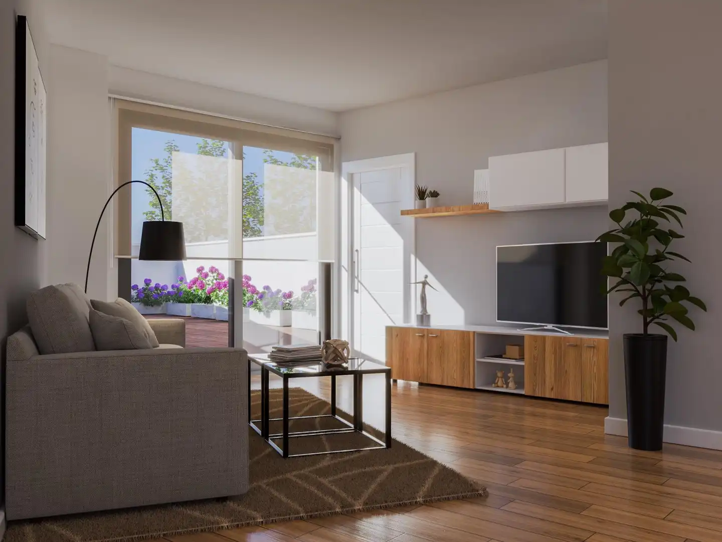 Living room of Ground floor for sale in Vallirana  with Air Conditioner, Heating and Parquet flooring