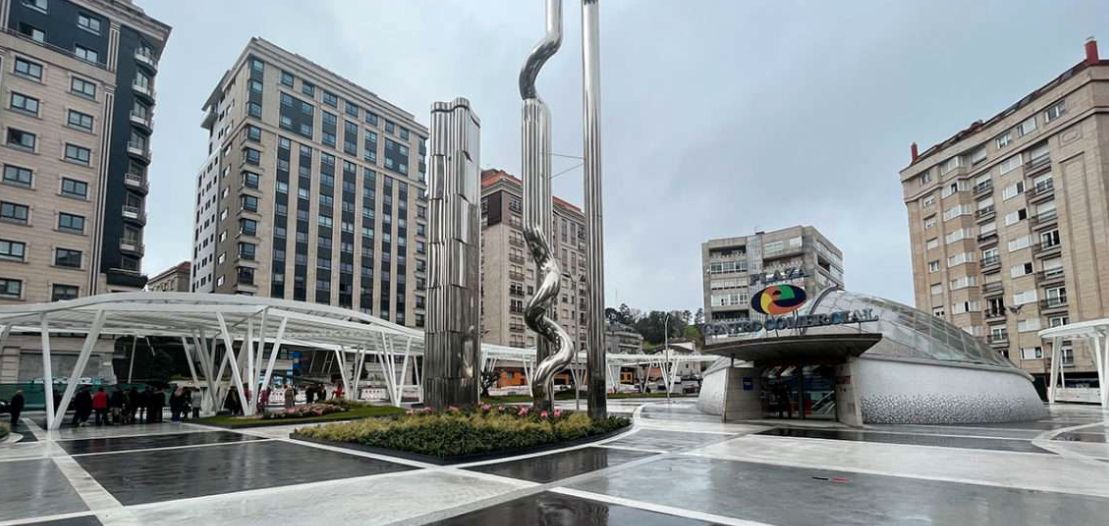 Exterior view of Flat to rent in Vigo   with Heating, Parquet flooring and Storage room