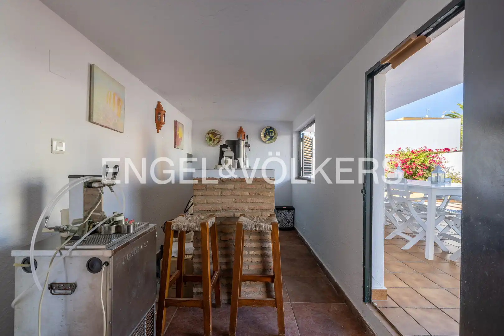 Terraza de Finca rústica en venta en La Antilla con Aire acondicionado, Calefacción y Jardín privado