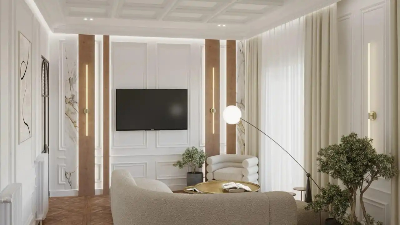 Sala de estar de Piso de alquiler en Madrid con Aire acondicionado y Calefacción