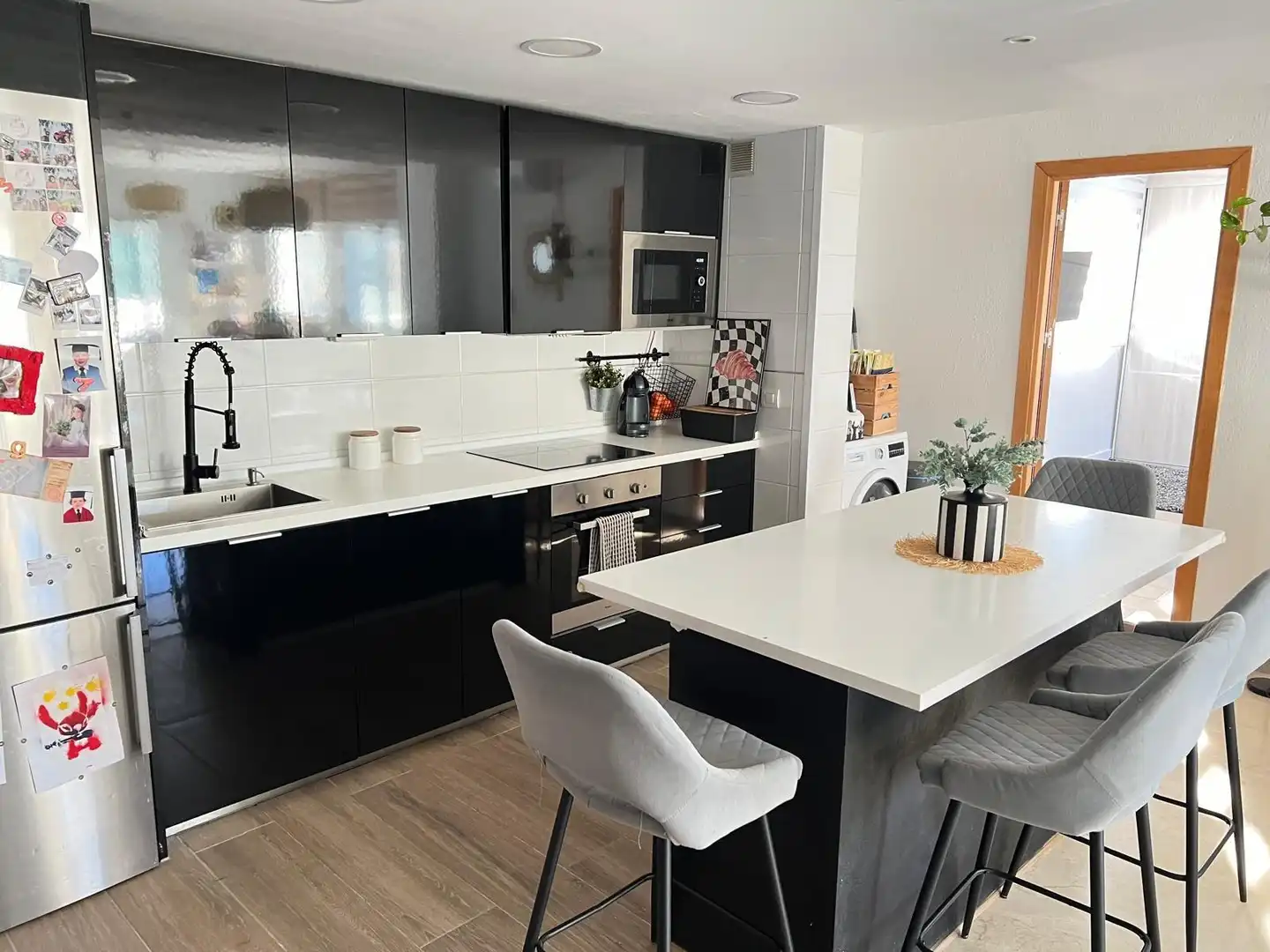 Kitchen of Flat for sale in Rincón de la Victoria  with Air Conditioner, Heating and Private garden