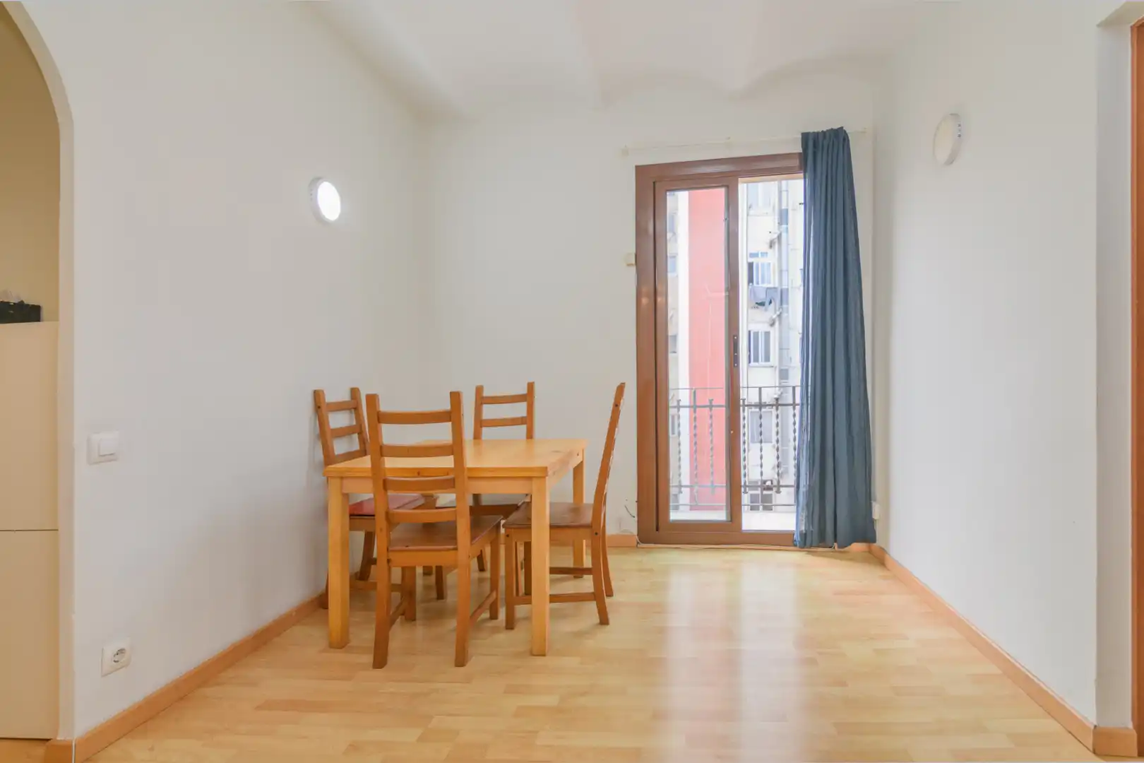 Dining room of Flat for sale in Barcelona  with Parquet flooring, Terrace and Balcony