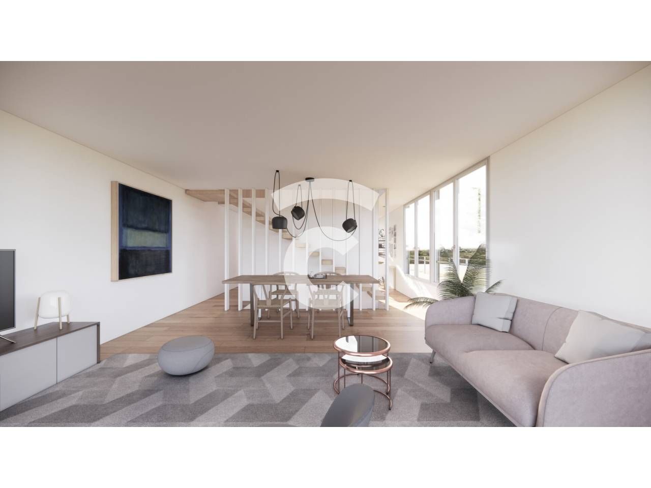 Living room of House or chalet for sale in Torelló  with Air Conditioner, Heating and Private garden